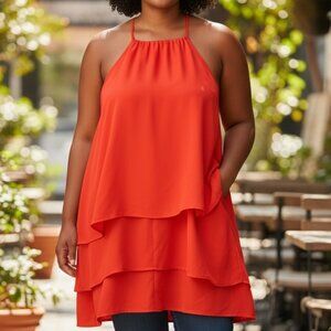 587 WOMENS 3XL RED SHORT PIECE BY MAIN STRIP